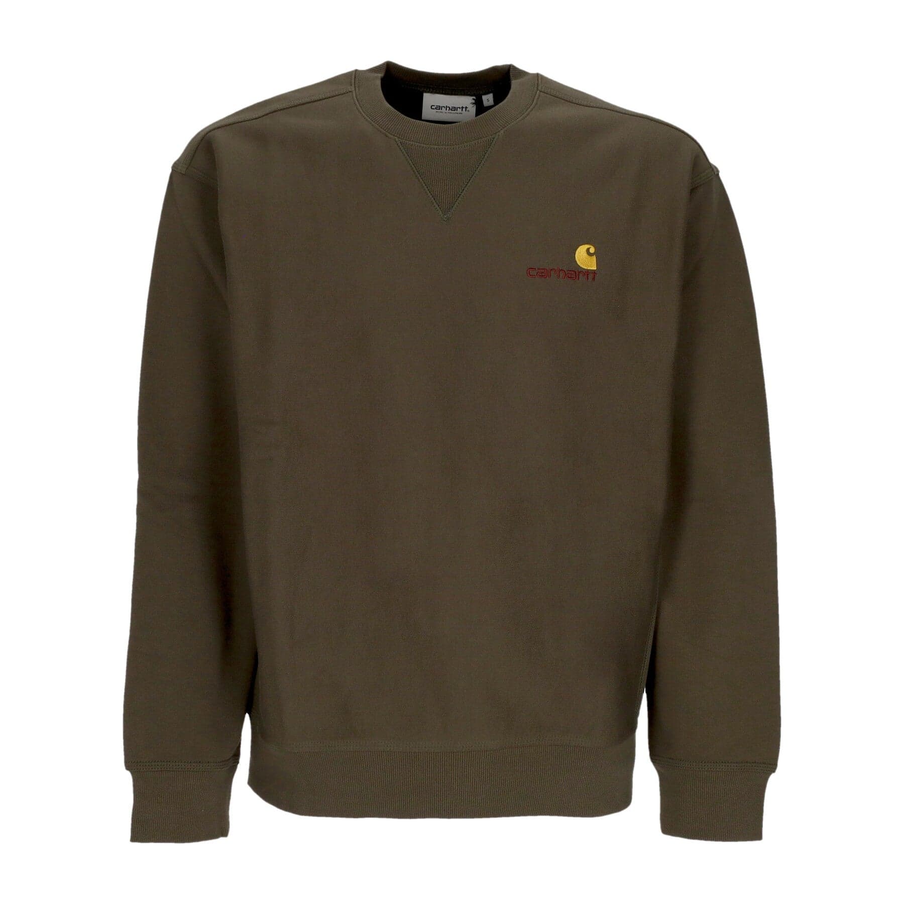 CARHARTT WIP Felpa Girocollo Uomo American Script Sweat Plant da uomo in Felpe con cappuccio Drestige - Casamassima, commercioVirtuoso.it