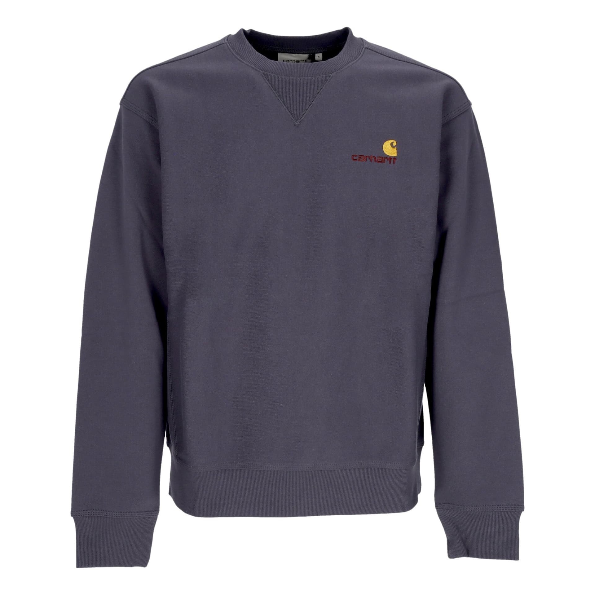 CARHARTT WIP Felpa Girocollo Uomo American Script Sweat Zeus da uomo in Felpe senza cappuccio Drestige - Casamassima, commercioVirtuoso.it