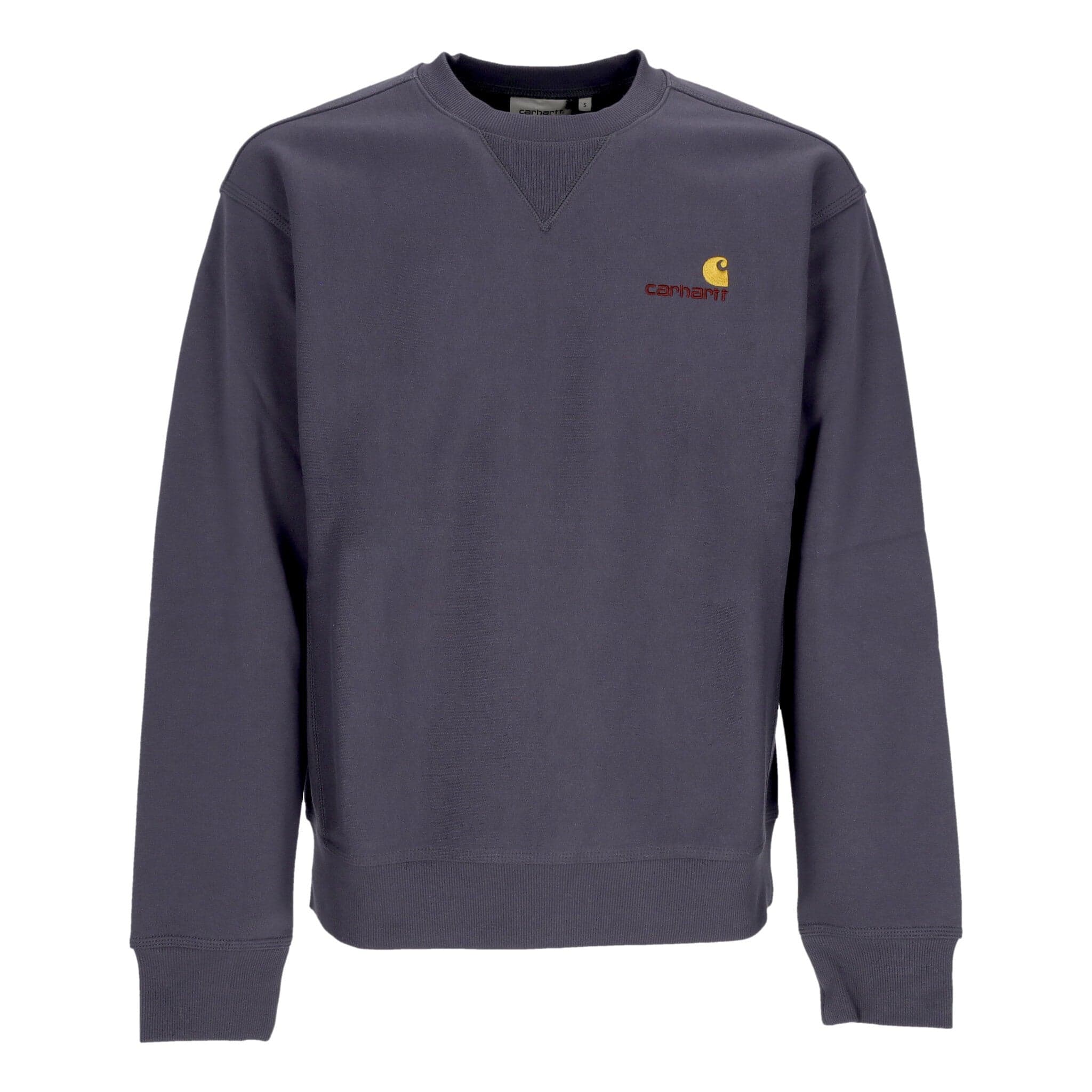 CARHARTT WIP Felpa Girocollo Uomo American Script Sweat Zeus da uomo in Felpe senza cappuccio Drestige - Casamassima, commercioVirtuoso.it