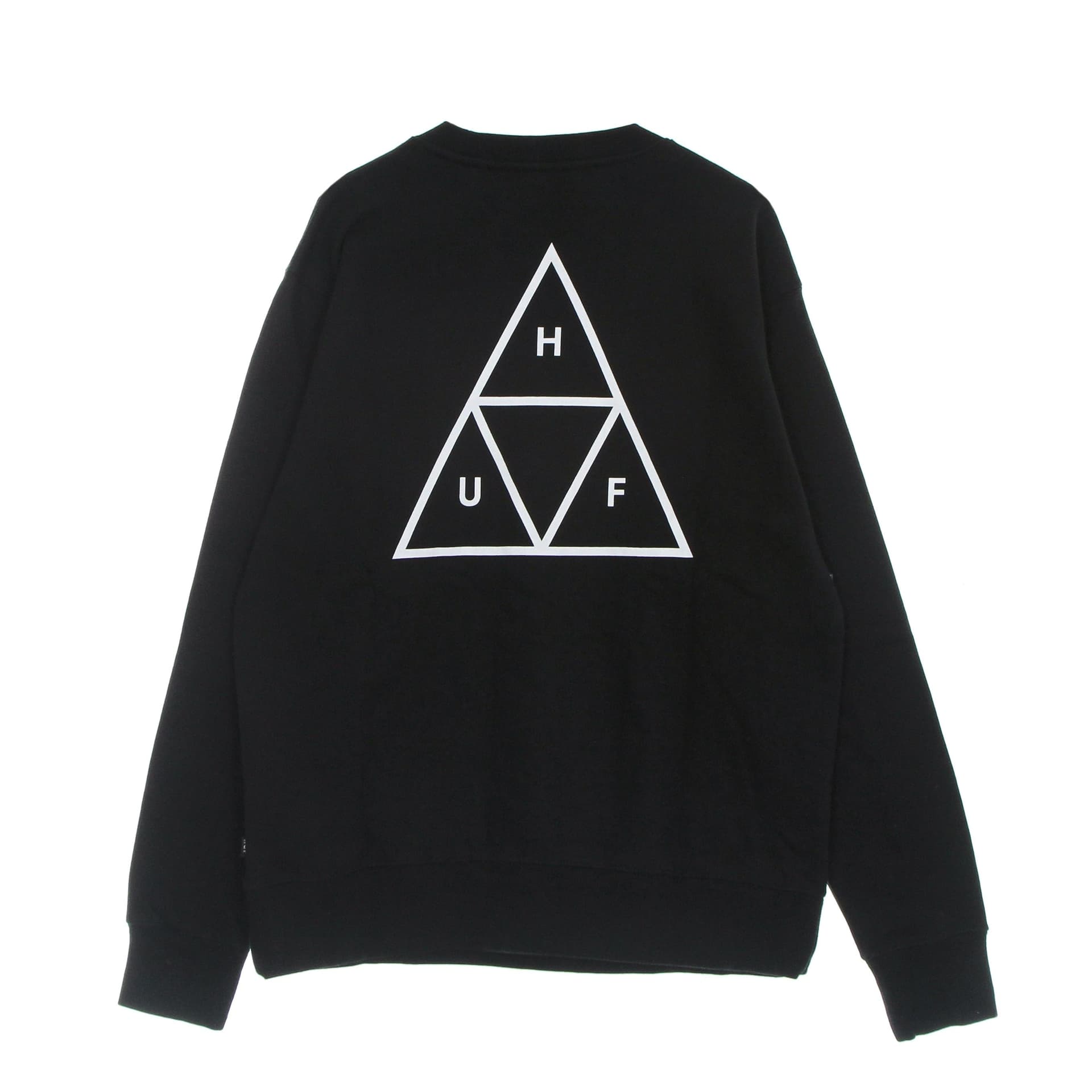 HUF Felpa Girocollo Uomo Essentials Tt Crew Black da uomo in Felpe senza cappuccio Drestige - Casamassima, commercioVirtuoso.it