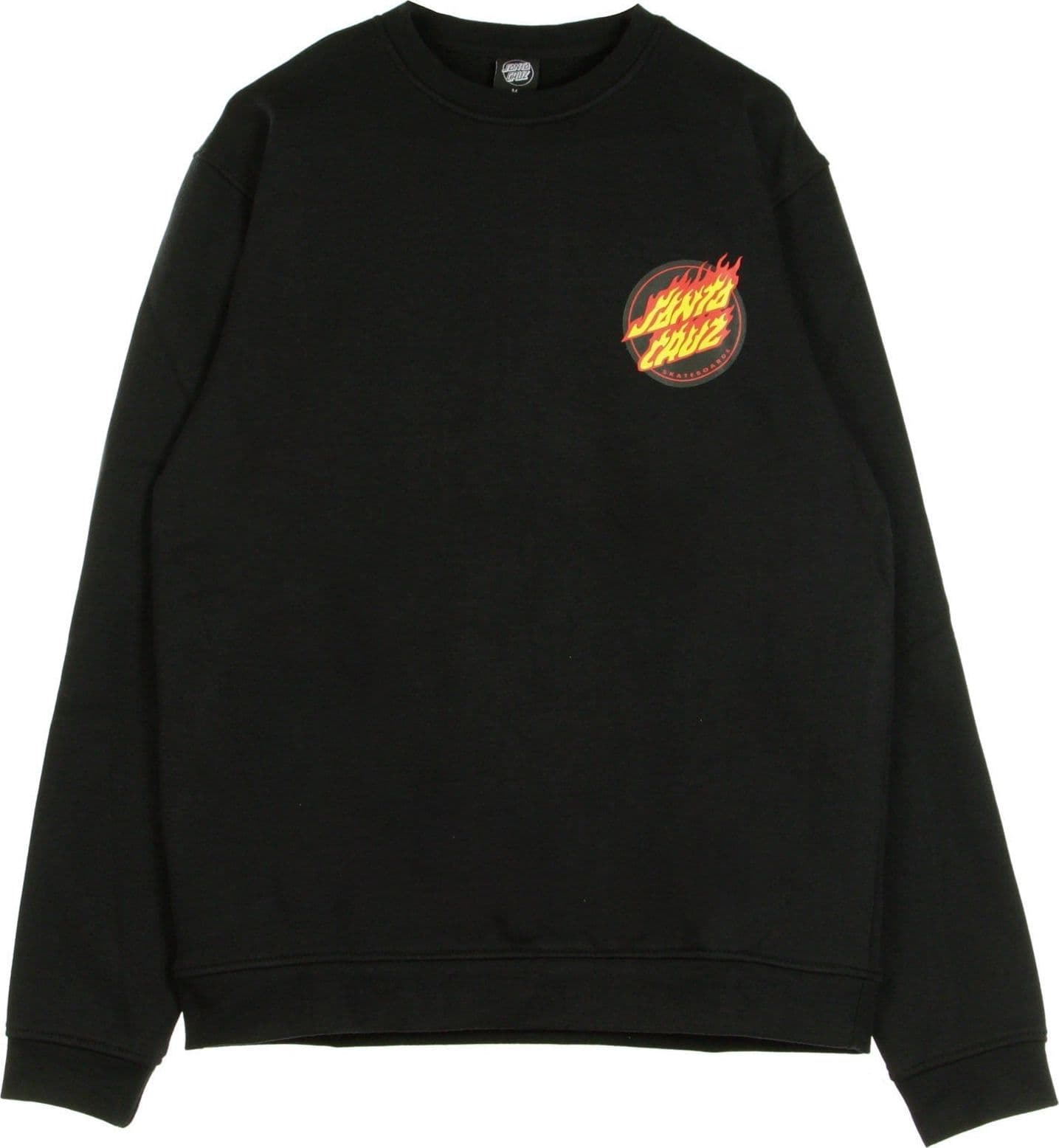 SANTA CRUZ Felpa Girocollo Uomo Flaming Japanese Dot Crew Black da uomo in Felpe senza cappuccio Drestige - Casamassima, commercioVirtuoso.it
