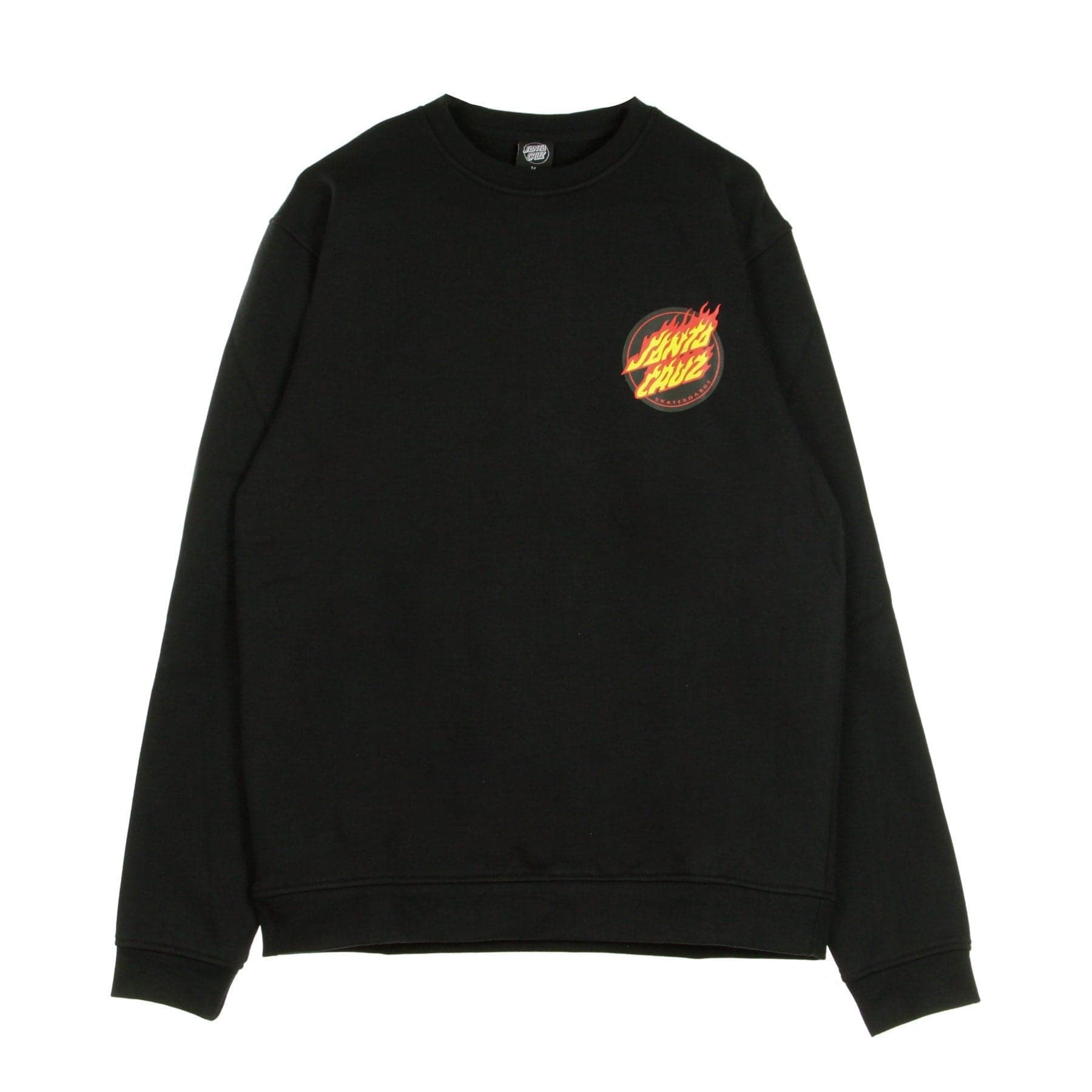 SANTA CRUZ Felpa Girocollo Uomo Flaming Japanese Dot Crew Black da uomo in Felpe senza cappuccio Drestige - Casamassima, commercioVirtuoso.it