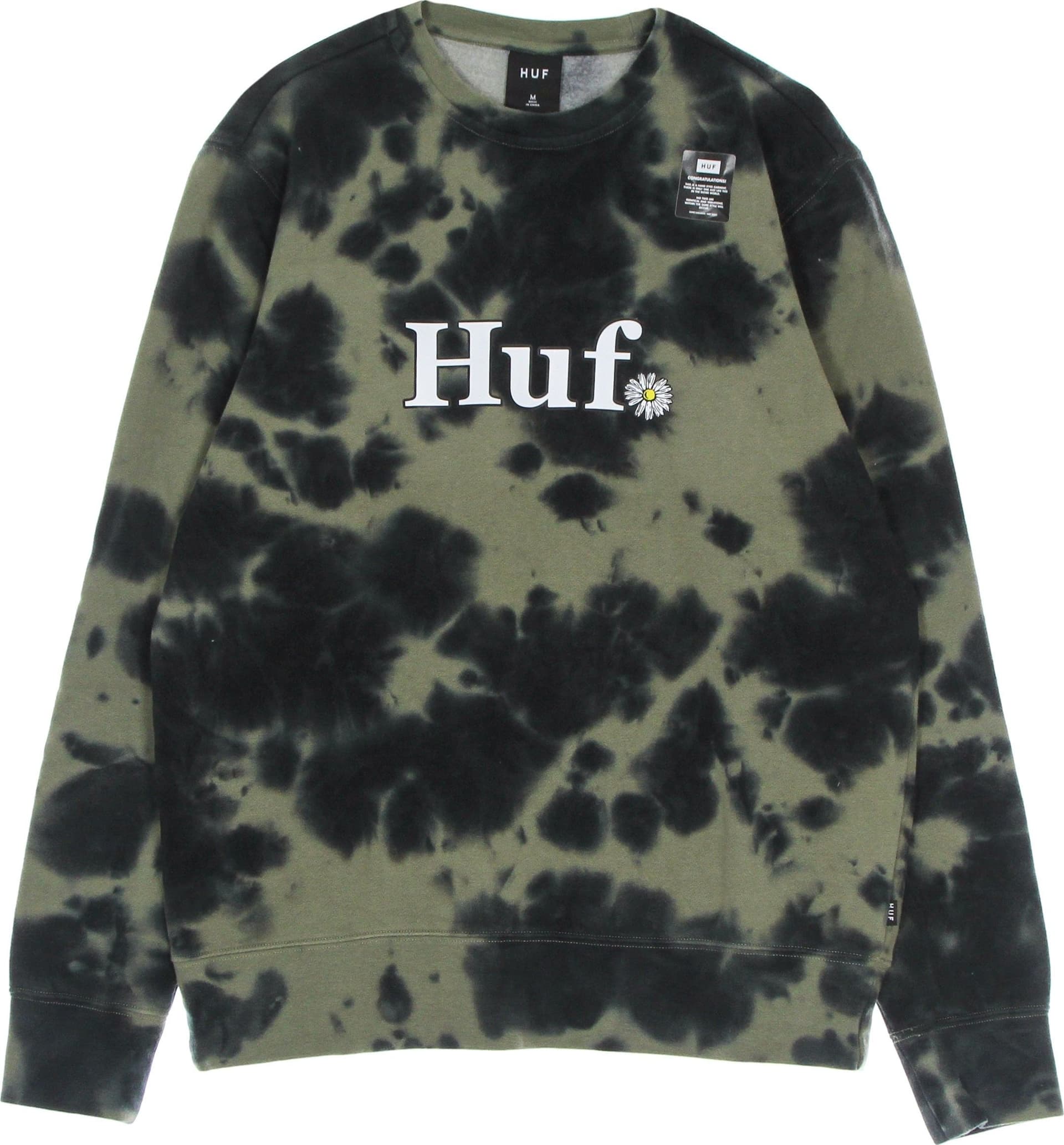 HUF Felpa Girocollo Uomo In Bloom Crew Olive da uomo in Felpe senza cappuccio Drestige - Casamassima, commercioVirtuoso.it