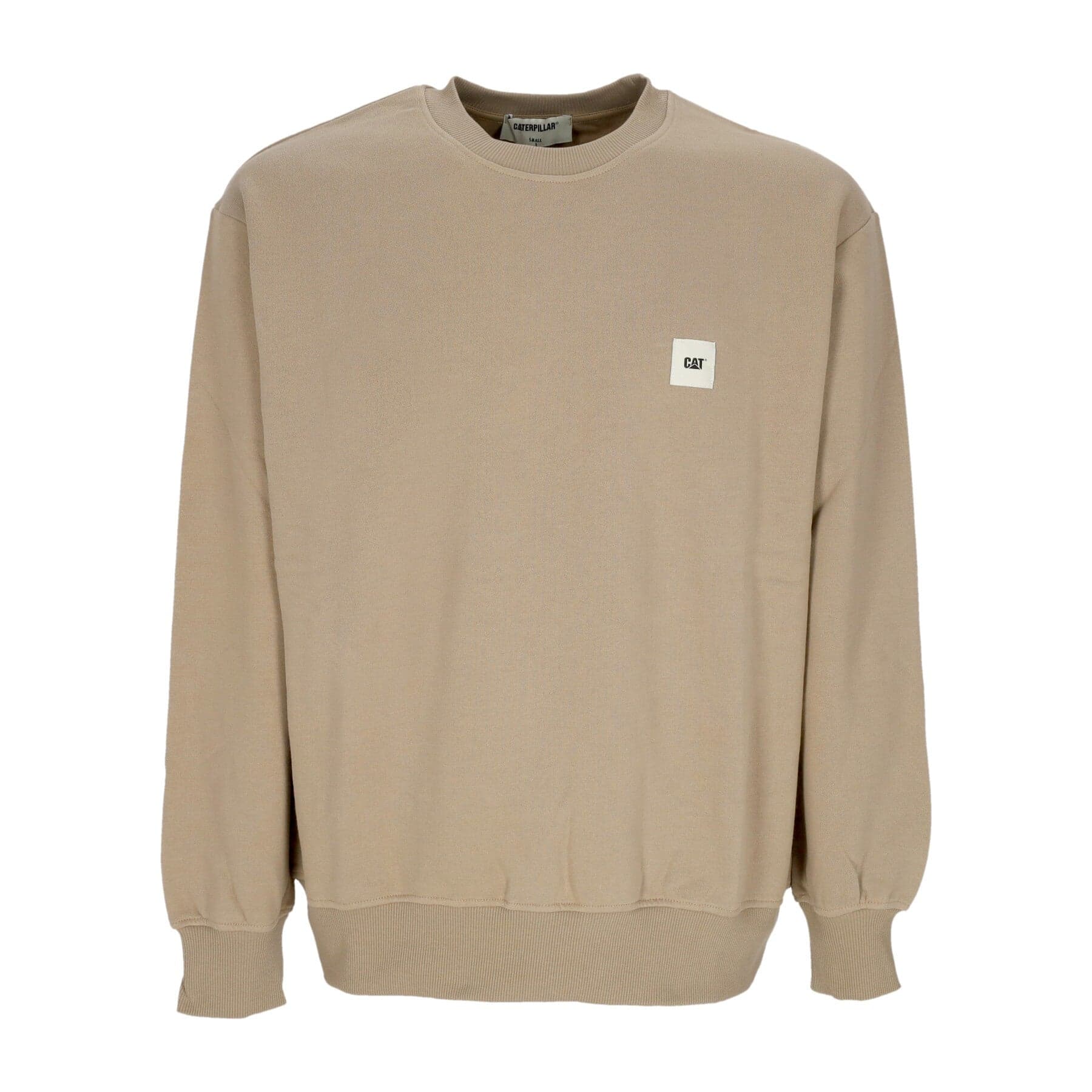 CATERPILLAR Felpa Girocollo Uomo Label Logo Crewneck Lemon Pepper da uomo in Felpe con cappuccio Drestige - Casamassima, commercioVirtuoso.it