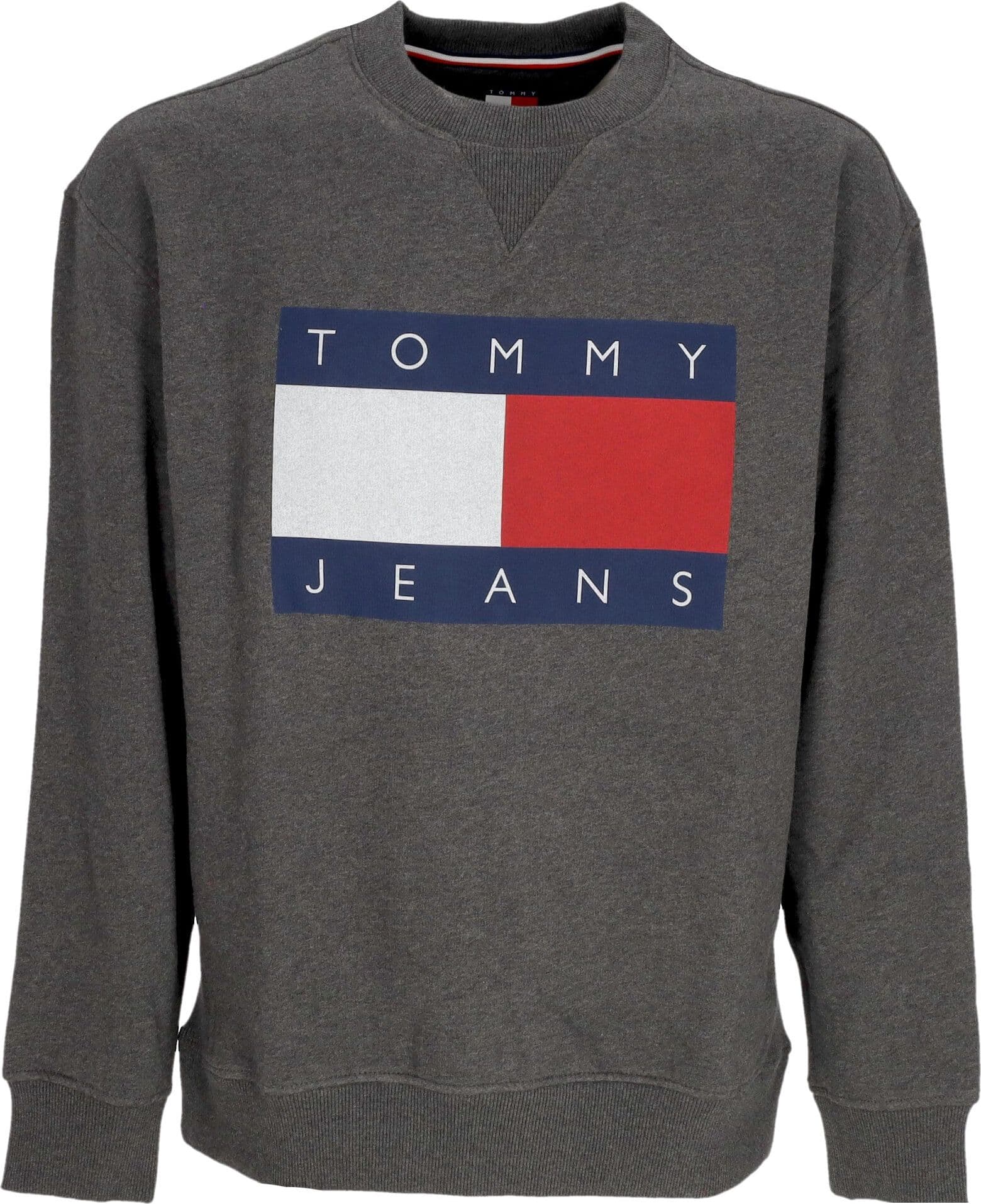 Tommy Hilfiger Felpa Girocollo Uomo Melange Flag Crew Ext New Charcoal Melange da uomo in Felpe senza cappuccio Drestige - Casamassima, commercioVirtuoso.it