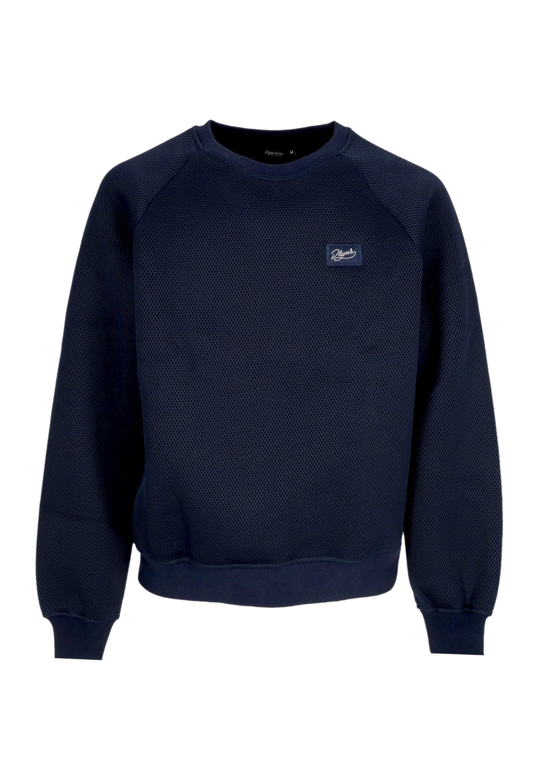 DOLLY NOIRE Felpa Girocollo Uomo Mesh Crewneck Midnight Blue da uomo in Felpe senza cappuccio Drestige - Casamassima, commercioVirtuoso.it