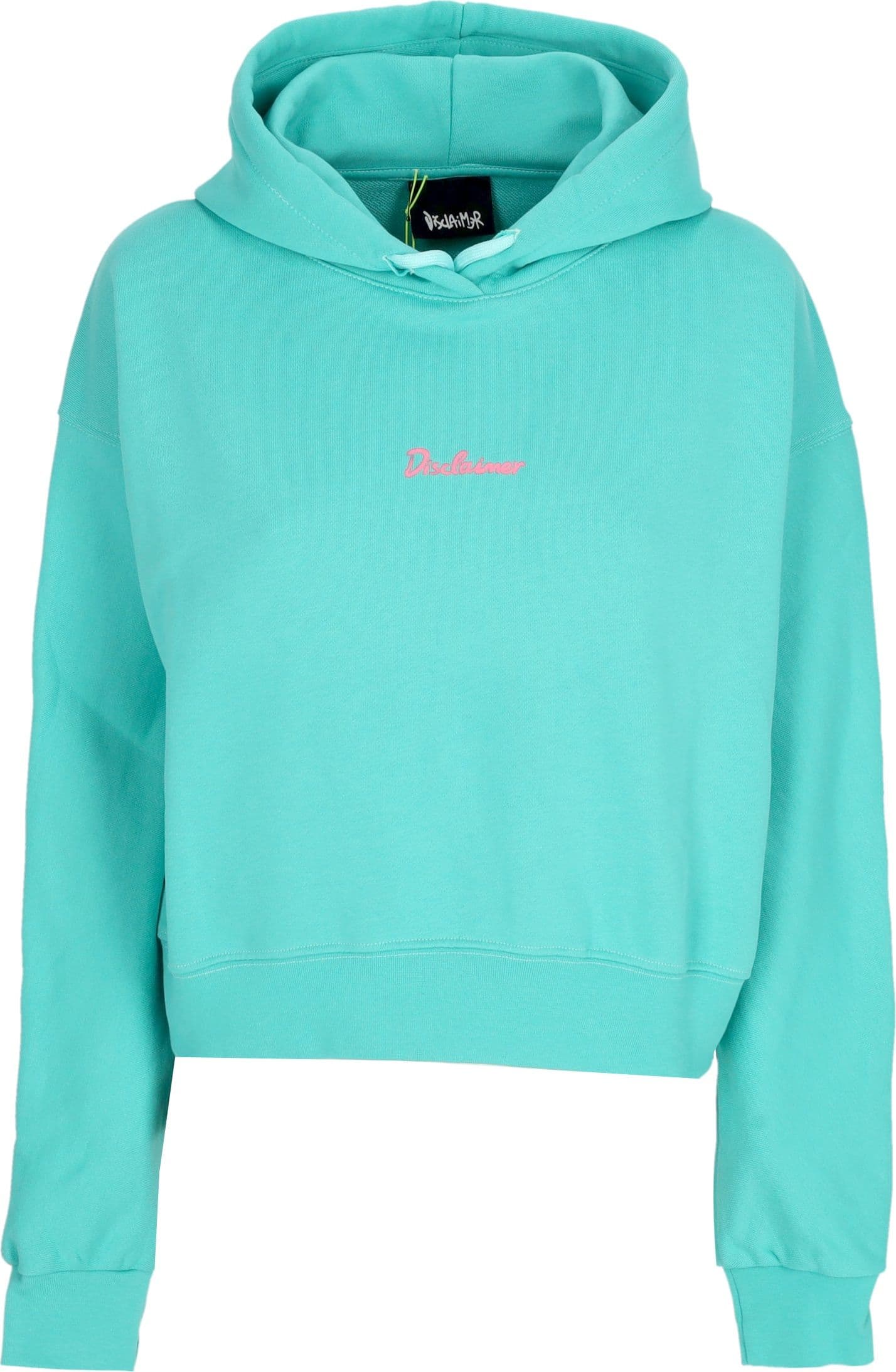 DISCLAIMER Felpa Leggera Cappuccio Donna W Logo Crop Hoodie Mint da donna in Felpe con cappuccio Drestige - Casamassima, commercioVirtuoso.it