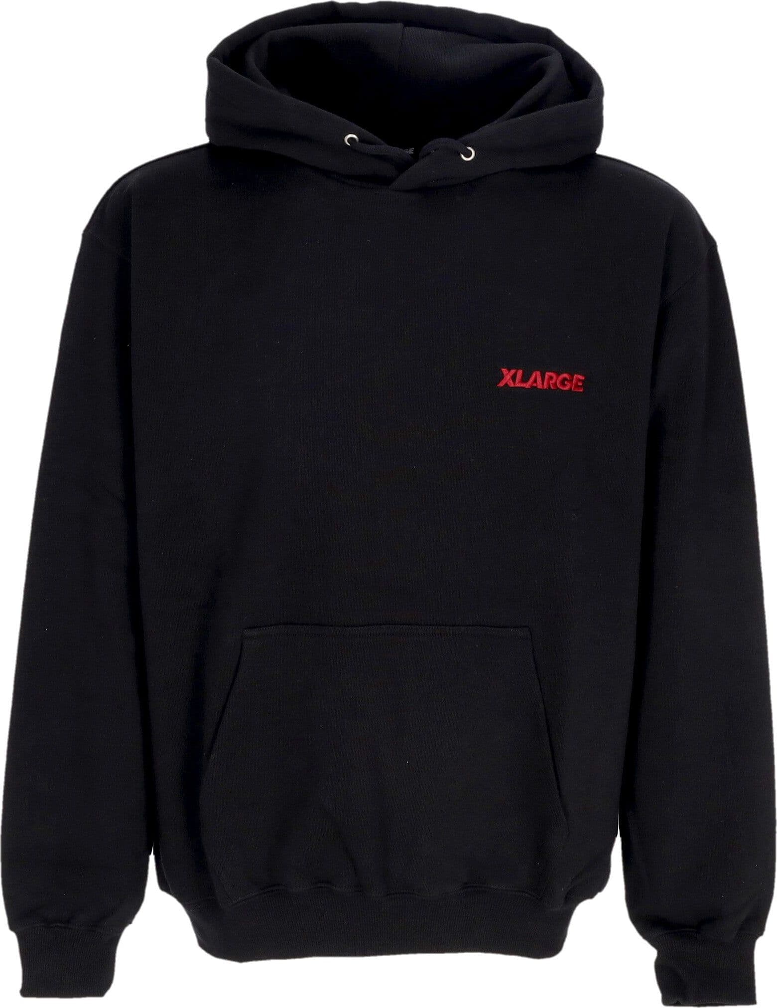 XLARGE Felpa Leggera Cappuccio Uomo Chenille Slanted Og Pullover Hooded Black da uomo in Felpe con cappuccio Drestige - Casamassima, commercioVirtuoso.it