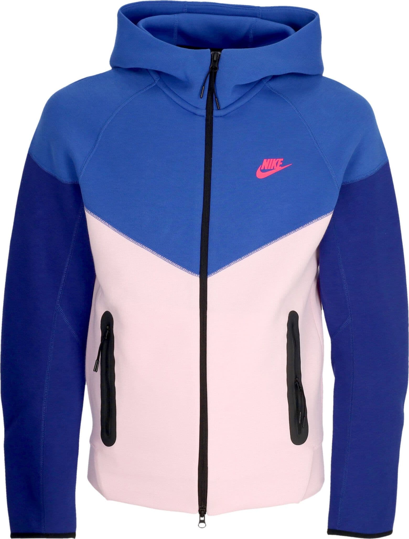 Nike Felpa Leggera Cappuccio Zip Uomo Tech Fleece Full-zip Windrunner Hoodie Game Royal/pink Foam/hyper Pink da uomo in Felpe con cappuccio Drestige - Casamassima, commercioVirtuoso.it