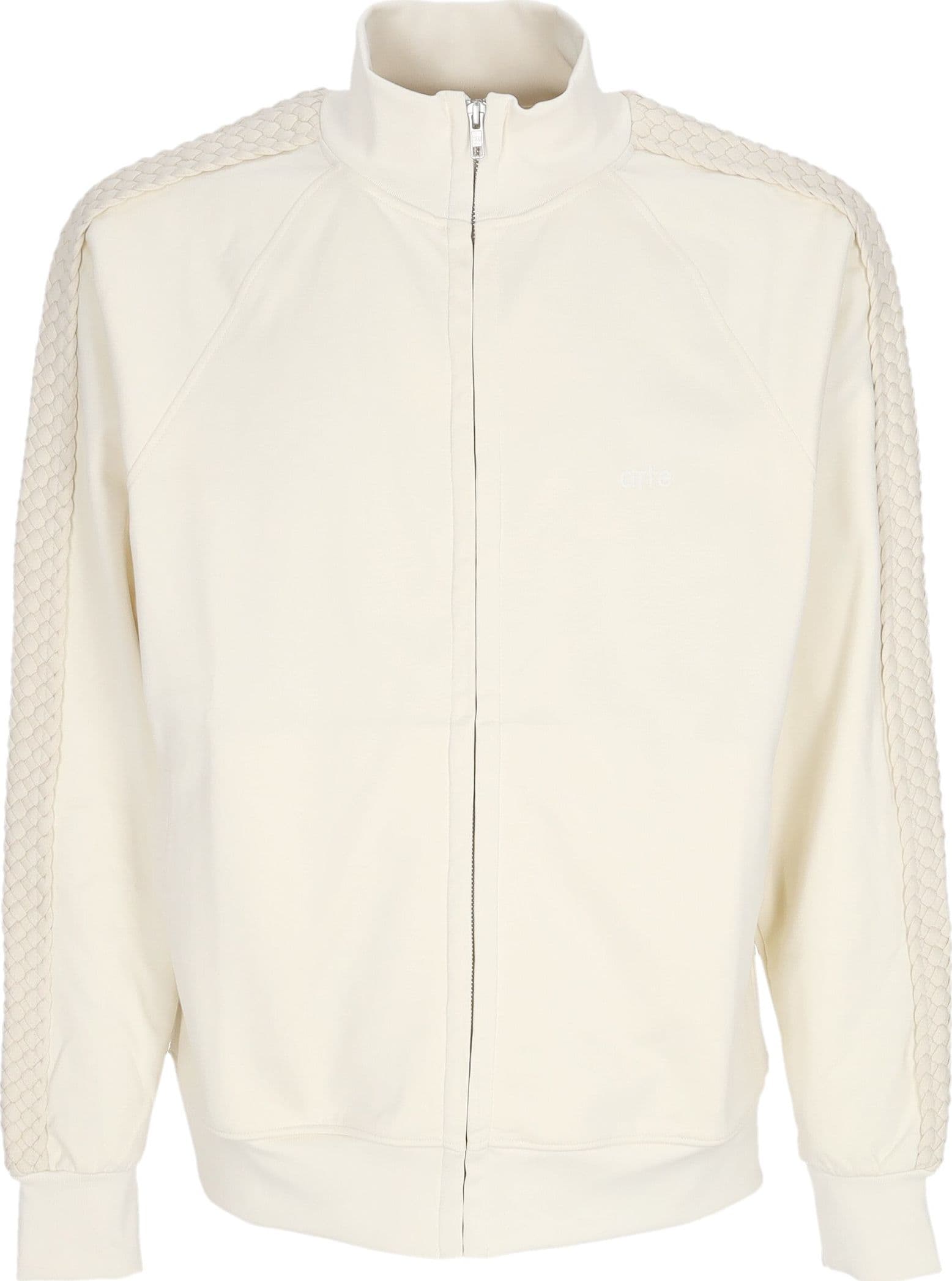 ARTE Felpa Leggera Collo Alto Uomo Braid Strip Jacket Cream da uomo in Maglioni Drestige - Casamassima, commercioVirtuoso.it