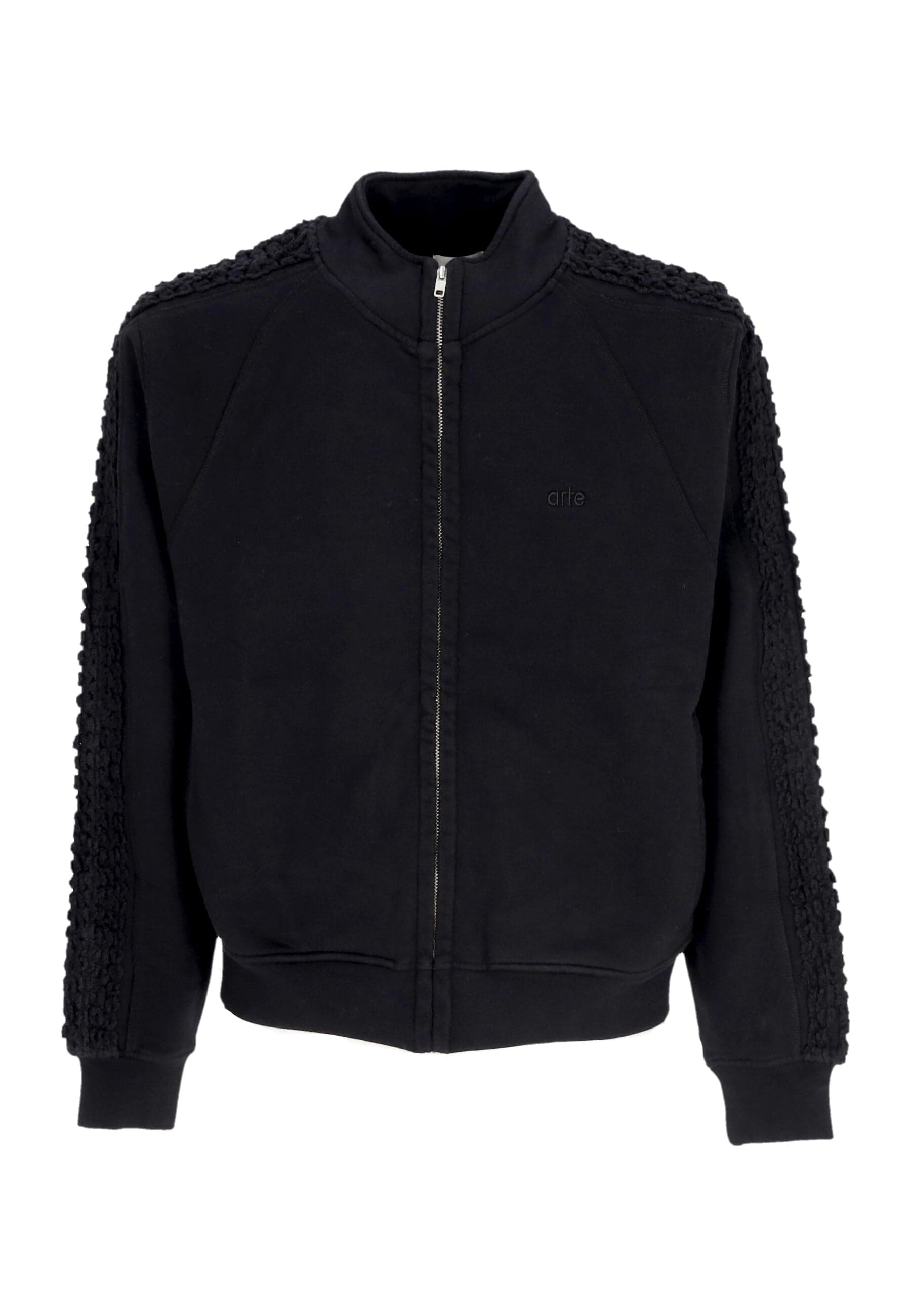 ARTE Felpa Leggera Collo Alto Uomo Flower Tape Jacket Black da uomo in Felpe con cappuccio Drestige - Casamassima, commercioVirtuoso.it