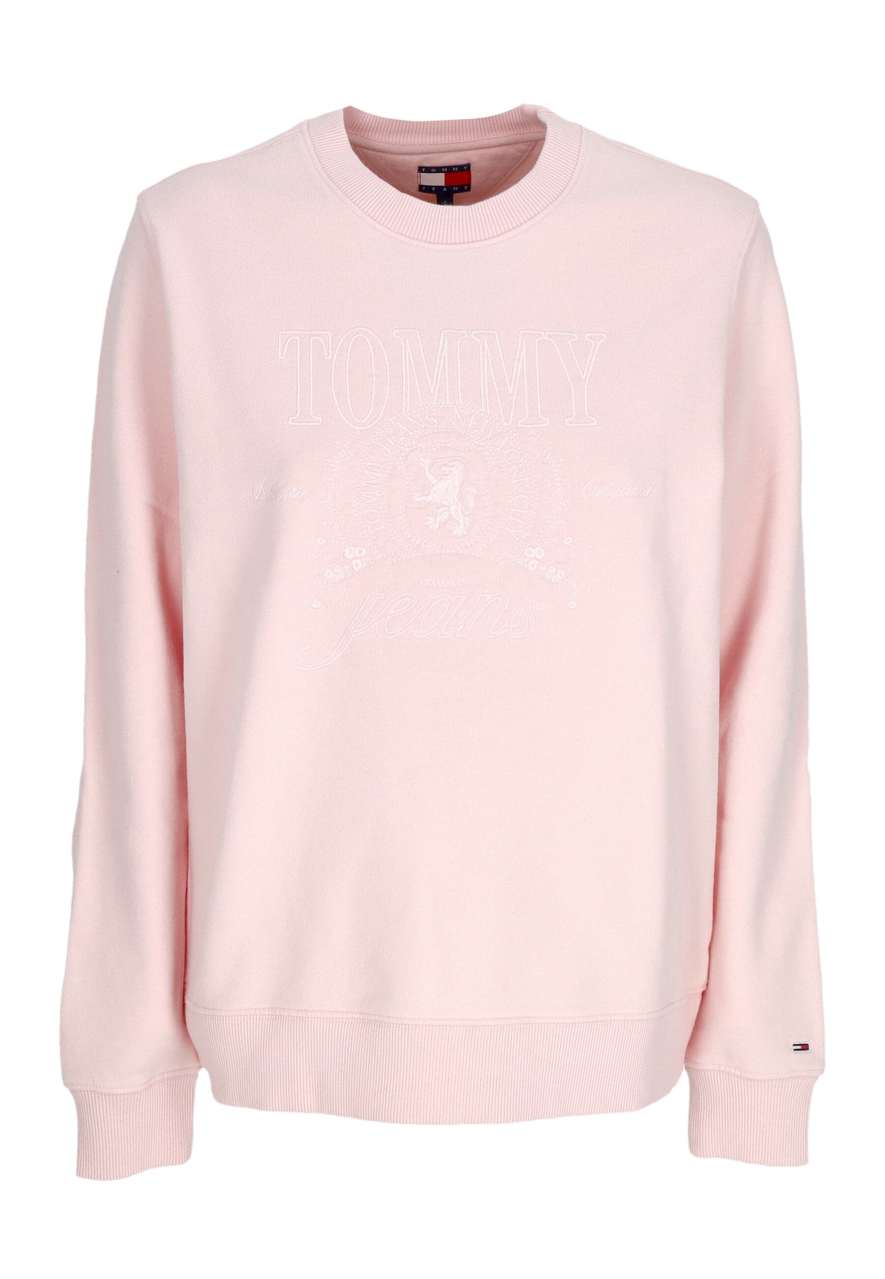 Tommy Hilfiger Felpa Leggera Girocollo Donna W Tonal Crest Crewneck Precious Pink da donna in Felpe senza cappuccio Drestige - Casamassima, commercioVirtuoso.it