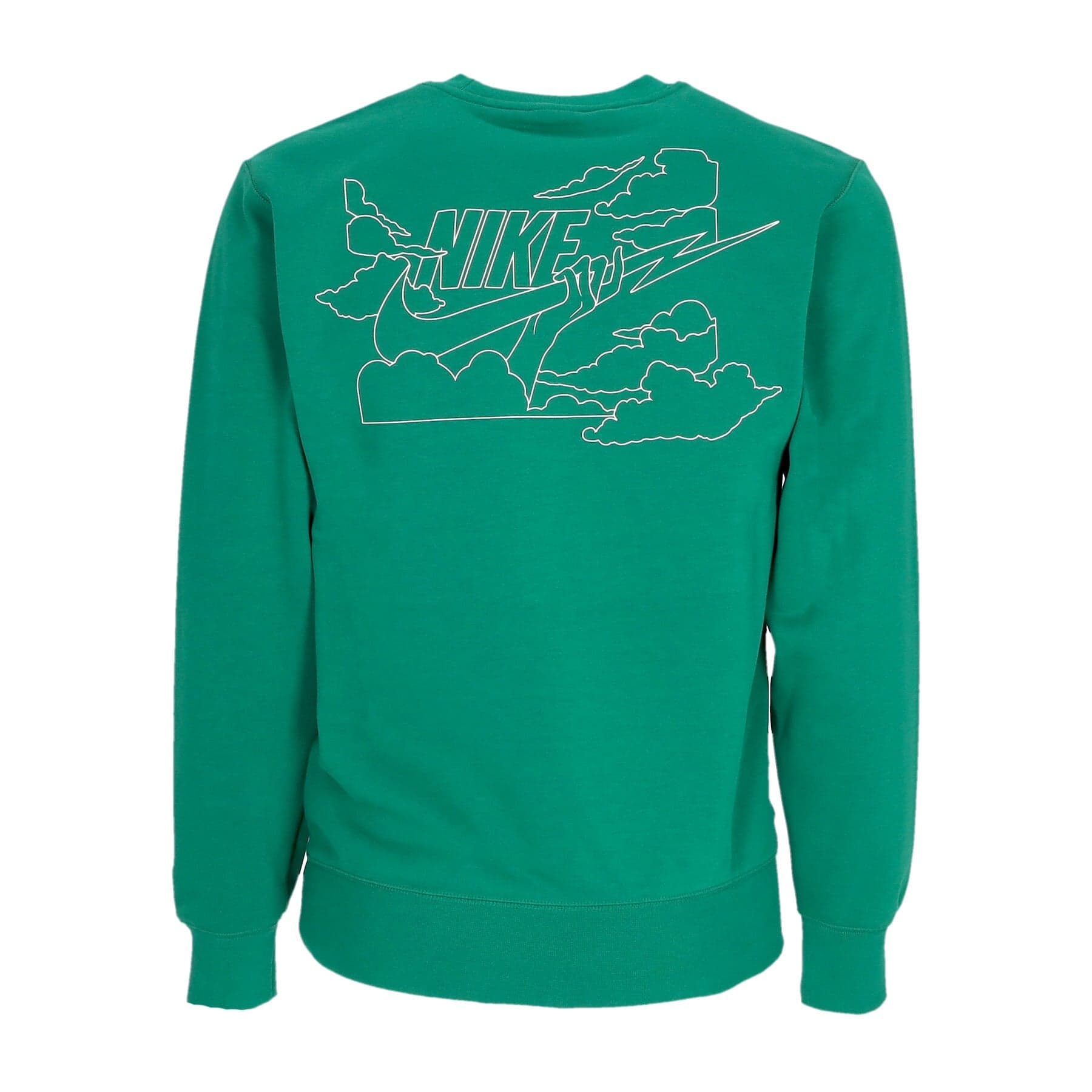 Nike Felpa Leggera Girocollo Uomo Club French Terry Crewneck Malachite/sail da uomo in Felpe senza cappuccio Drestige - Casamassima, commercioVirtuoso.it