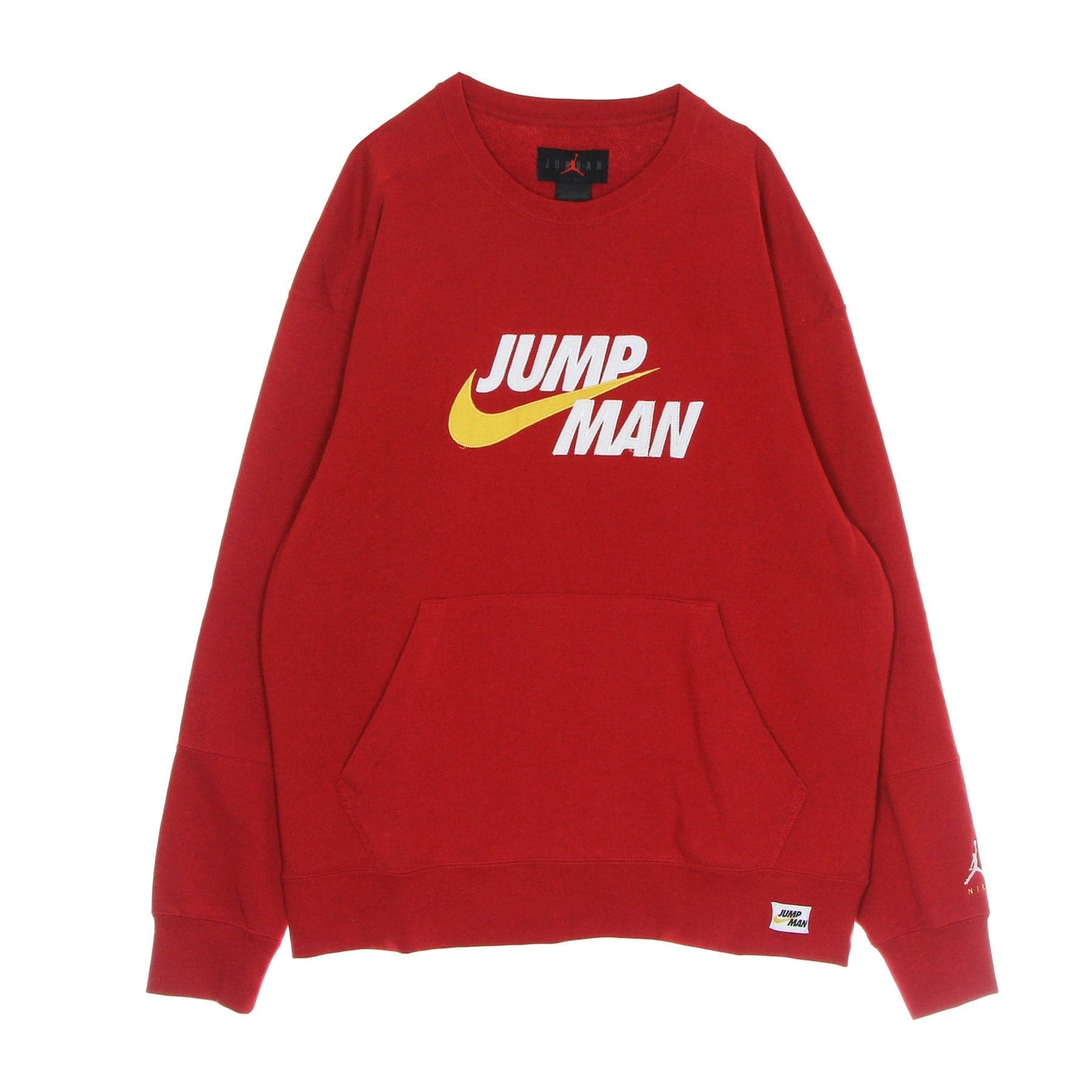 JORDAN Felpa Leggera Girocollo Uomo Jumpman Fleece Crew Gym Red da uomo in Felpe con cappuccio Drestige - Casamassima, commercioVirtuoso.it