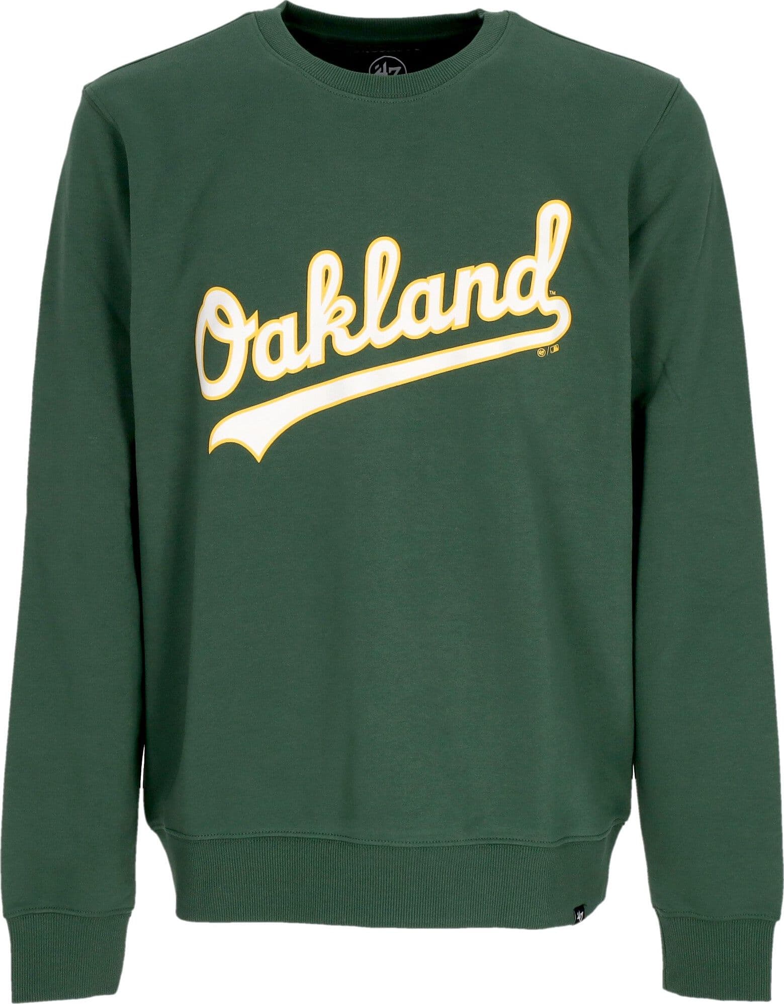 47 BRAND Felpa Leggera Girocollo Uomo Mlb Imprint Helix Crew Sweatshirt Oakath Dark Green da uomo in Felpe senza cappuccio Drestige - Casamassima, commercioVirtuoso.it