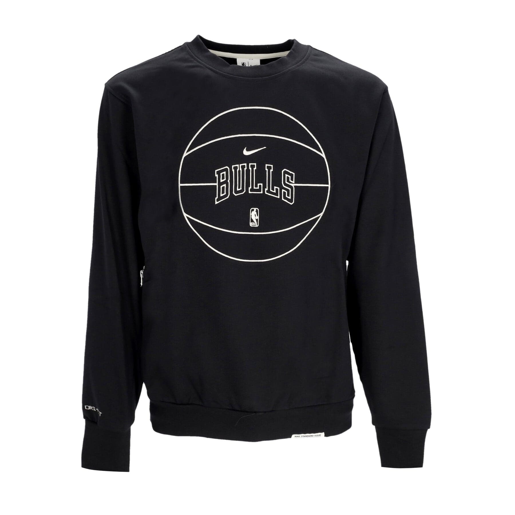 NIKE NBA Felpa Leggera Girocollo Uomo Nba Standard Issue Dri-fit Crewneck Chibul Black da uomo in Felpe con cappuccio Drestige - Casamassima, commercioVirtuoso.it