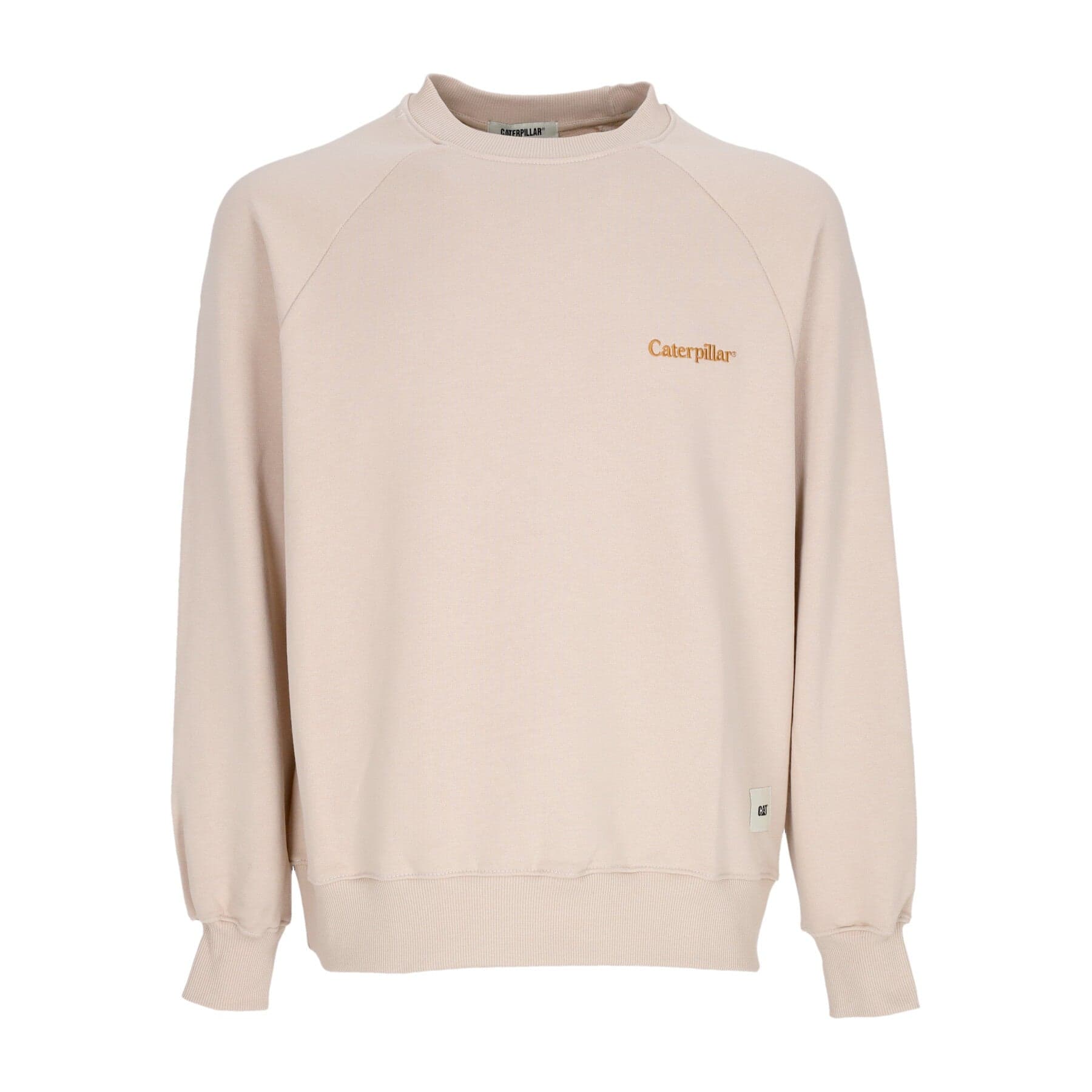 CATERPILLAR Felpa Leggera Girocollo Uomo Raglan Crewneck Ivory Cream da uomo in Felpe senza cappuccio Drestige - Casamassima, commercioVirtuoso.it