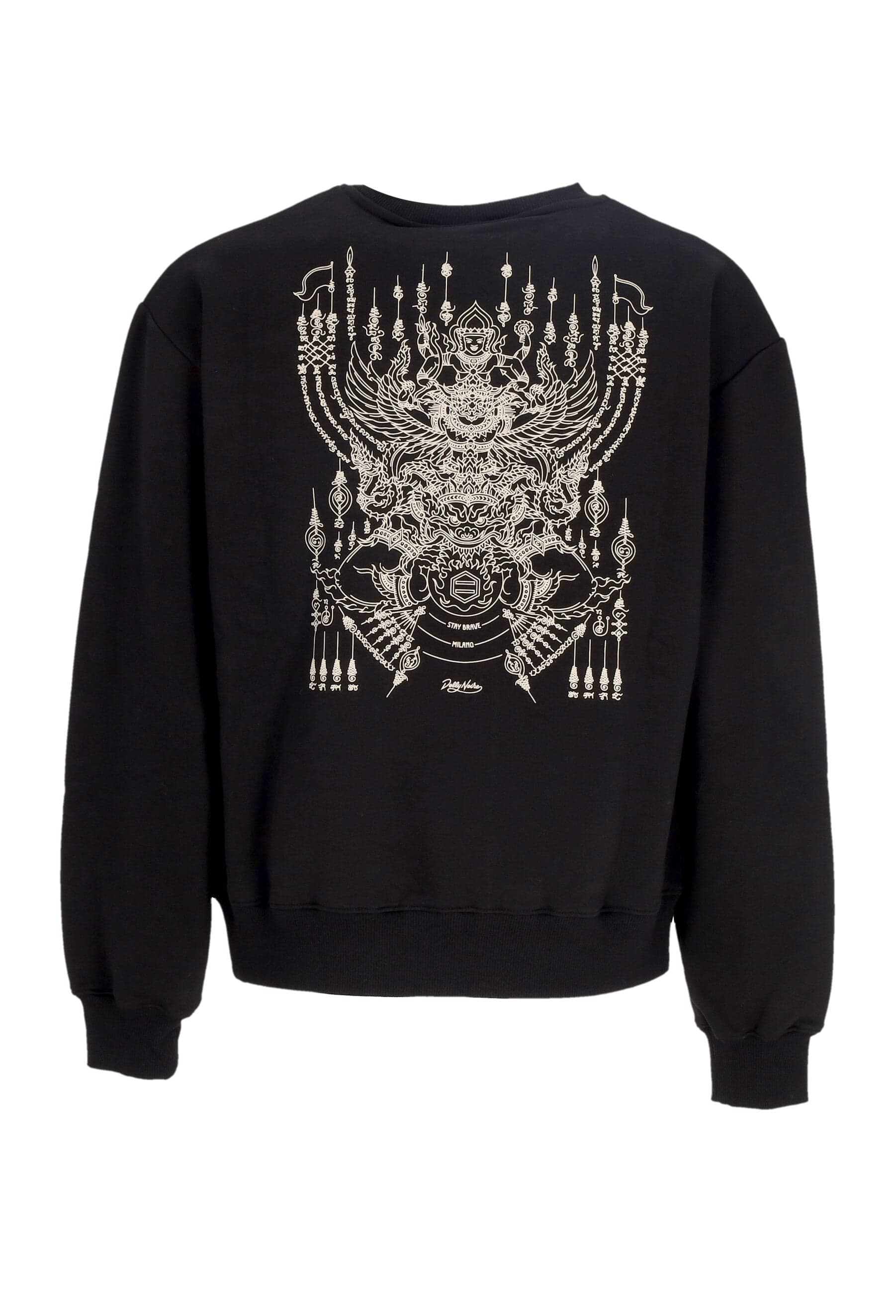 DOLLY NOIRE Felpa Leggera Girocollo Uomo the Mooneater Crewneck Black da uomo in Felpe senza cappuccio Drestige - Casamassima, commercioVirtuoso.it