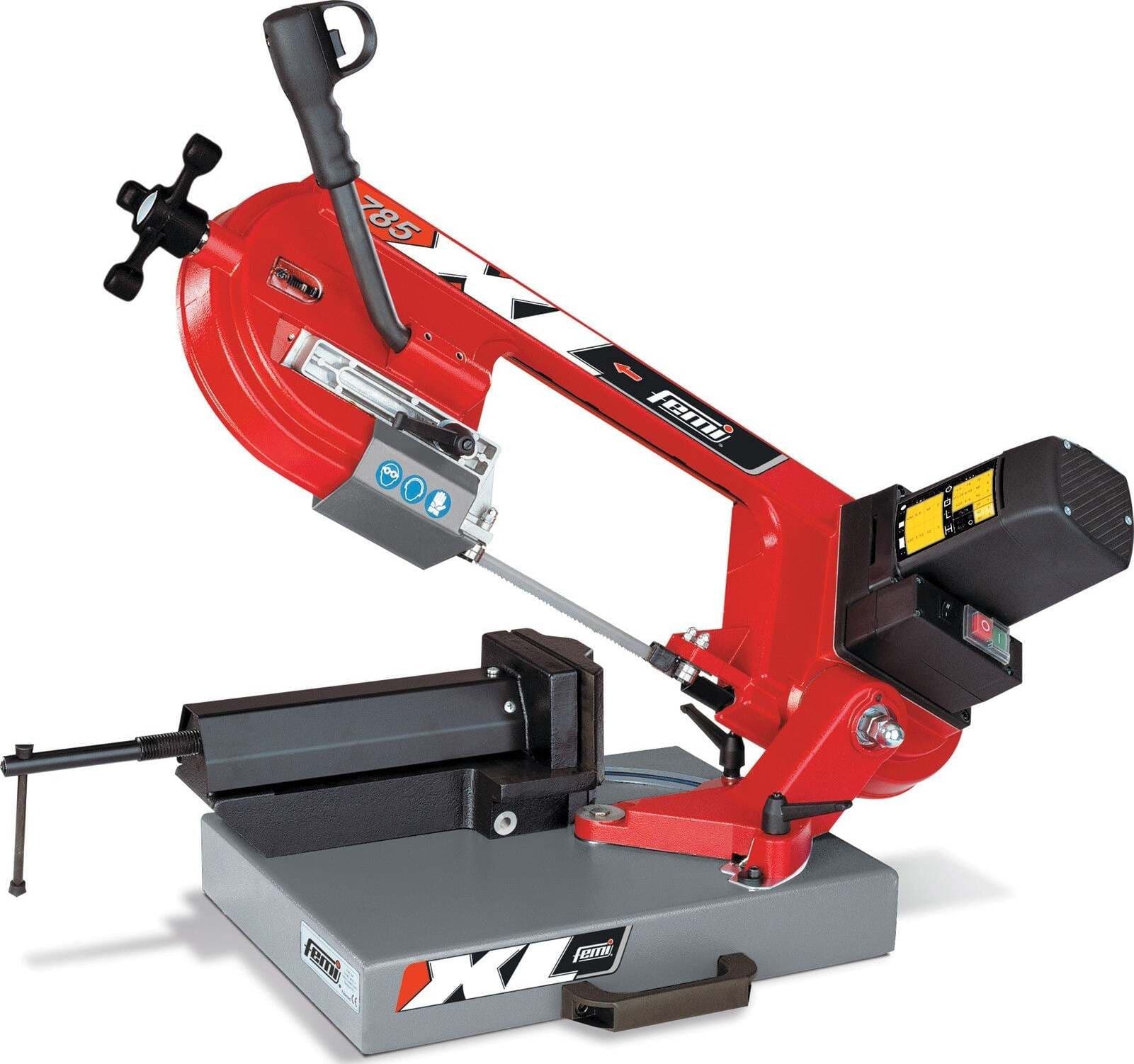 Femi 785 Xl Segatrice a Nastro per Ferro 1600 W Inclinazione Taglio 0÷45° Sega a Nastro Elettrica Lama Bimetallica Al Cobalto Senza Lubrificazione Commercio Industria e Scienza/Utensili manuali e elettrici/Utensili elettrici/Seghe/Seghe a nastro Ferus - Montoro, Commerciovirtuoso.it