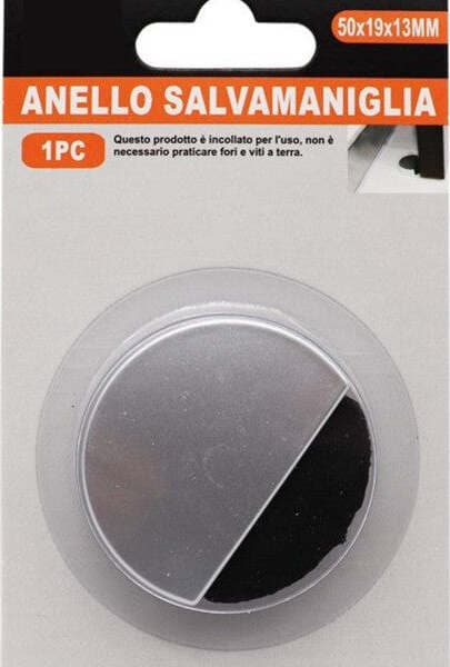 FERMAPORTA FERMA PORTA CIRCOLARE IN PLASTICA CON GOMMA ANTIGRAFFIO 50X19X13mm
