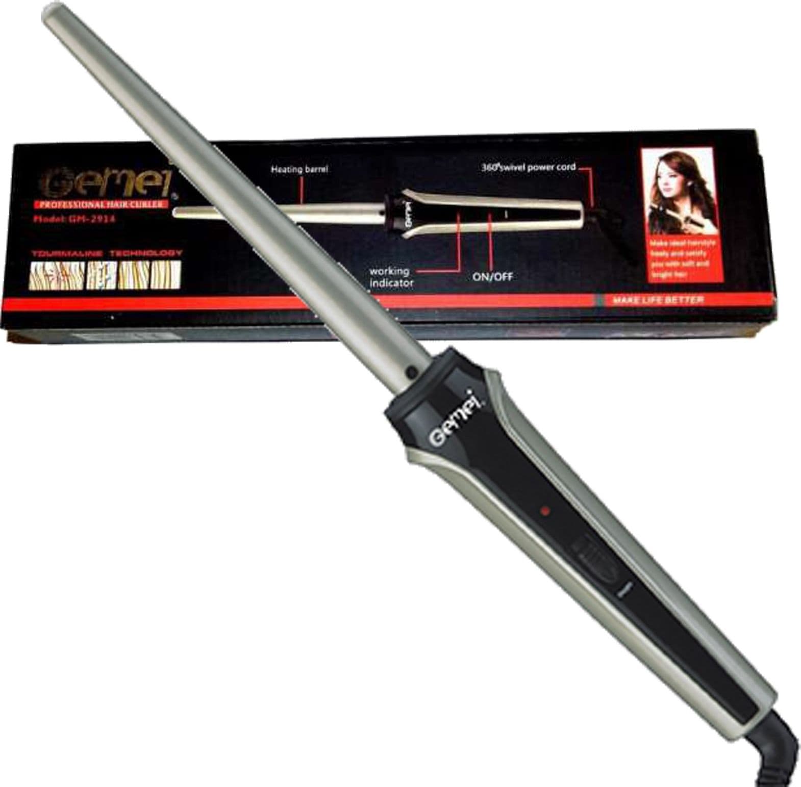 Ferro-Arricciacapelli-Arriccia-Capelli-Piastra-Professionale-100-200°-35w-Gm2914
