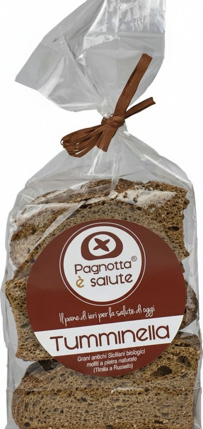Fette Di Pane Tostate Pane Biologico Integrale a Fette Con Grani Antichi Siciliani Biologici Moliti a Pietra Naturale Tumminella Bio Alimentari e cura della casa/Preparati da cucina e da forno/Preparati per prodotti da forno/Pane Pagnotta è Salute - Milazzo, Commerciovirtuoso.it