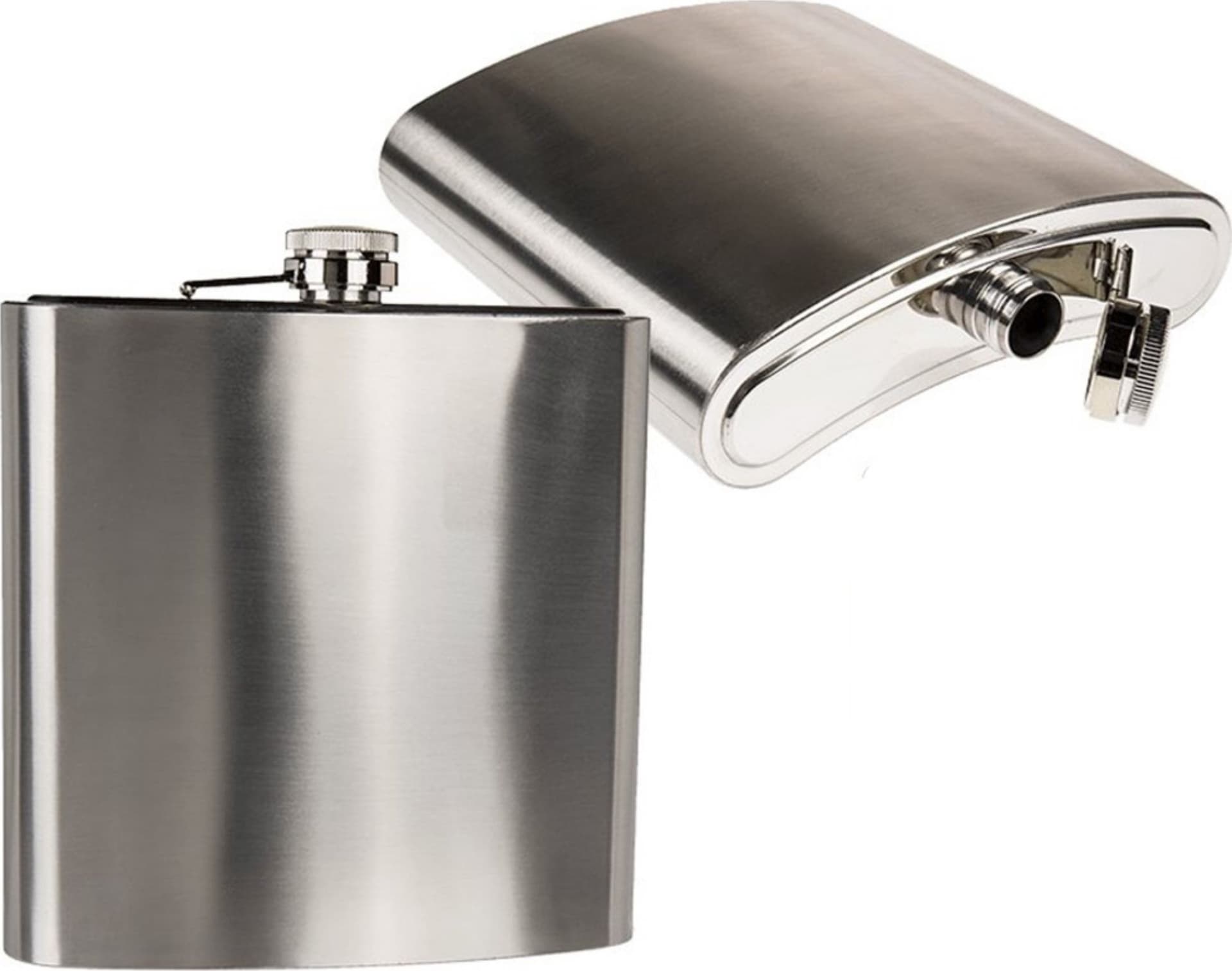 FIASCHETTA PORTALIQUORE IN METALLO XXL TASCABILE CAPACITA' 180ML ALTEZZA 18,5CM