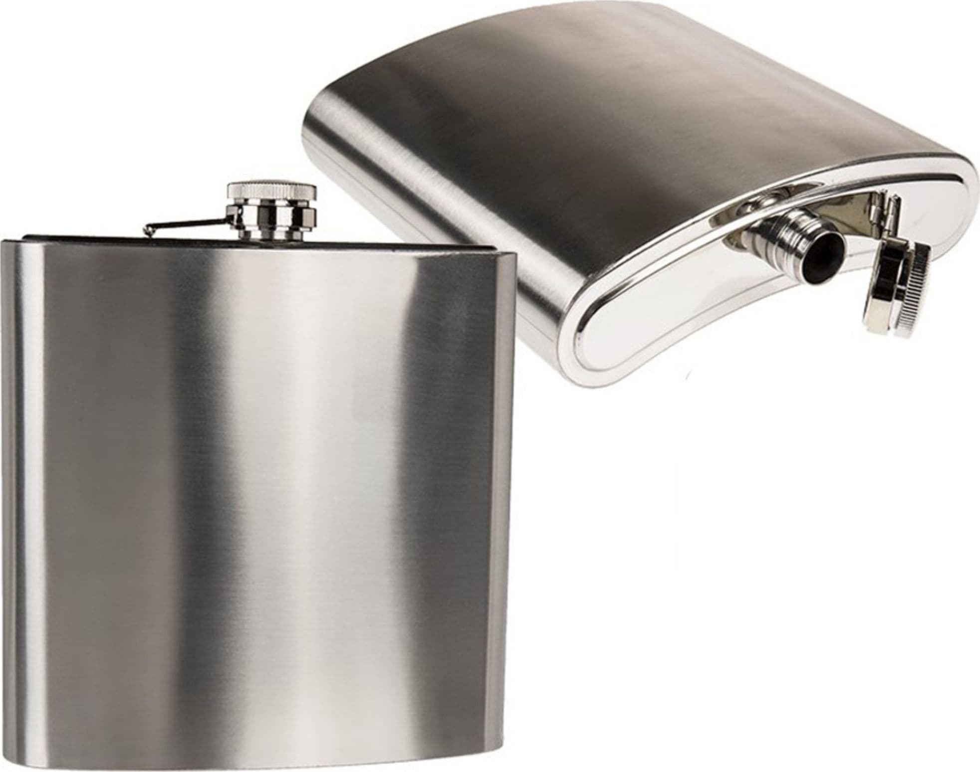 Fiaschetta-Portaliquore-In-Metallo-Xxl-Tascabile-Capacita'-180ml-Altezza-18,5cm