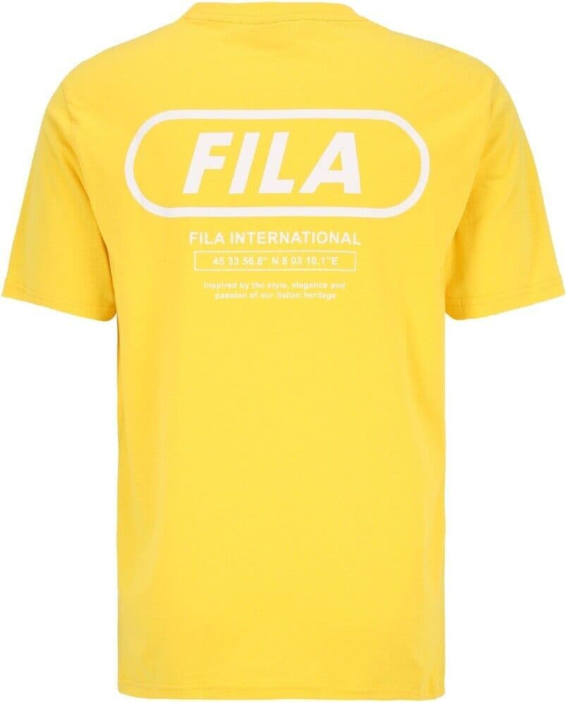 Fila-Linxi-Graphic-Tee---T-shirt-Con-Stampa-Gialla-Girocollo-Uomo