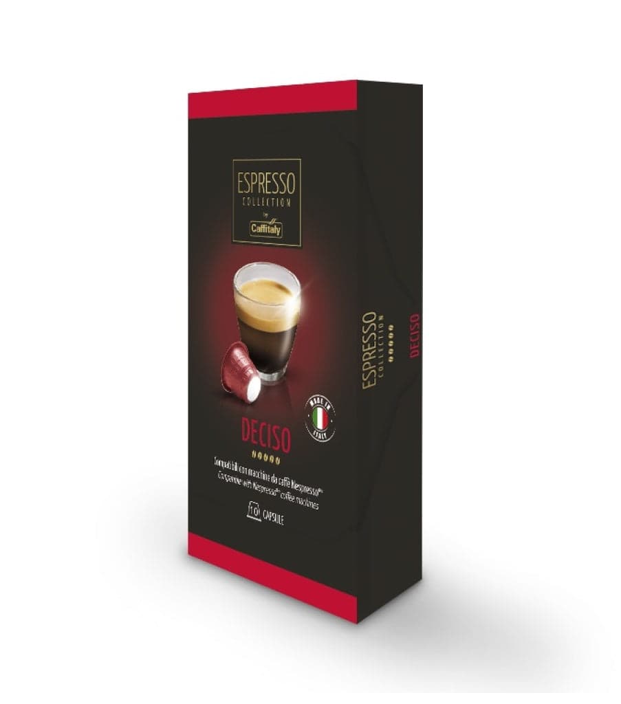 10 Capsule Compatibili con Macchina da Caffè Nespresso - Miscela "Deciso" in CRE Ricambi - Fabriano, commercioVirtuoso.it