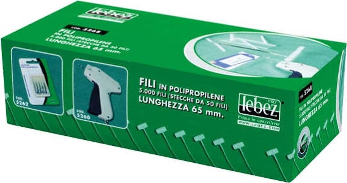 Fili per sparafili Lebez 5260 - PPL - 65 mm - trasparente - Lebez - conf. 5000 pezzi Cancelleria e prodotti per ufficio/Archivio ufficio e accessori per scrivania/Etichette divisori per schedario e timbri/Etichette ed etichette adesive/Etichette per prezzatrici Eurocartuccia - Pavullo, Commerciovirtuoso.it