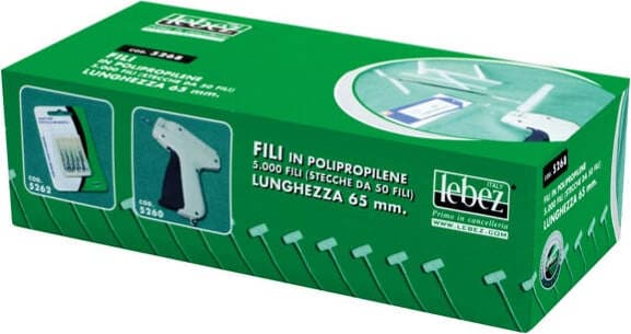 Fili per sparafili Lebez 5260 - PPL - 65 mm - trasparente - Lebez - conf. 5000 pezzi Cancelleria e prodotti per ufficio/Archivio ufficio e accessori per scrivania/Etichette divisori per schedario e timbri/Etichette ed etichette adesive/Etichette per prezzatrici Eurocartuccia - Pavullo, Commerciovirtuoso.it