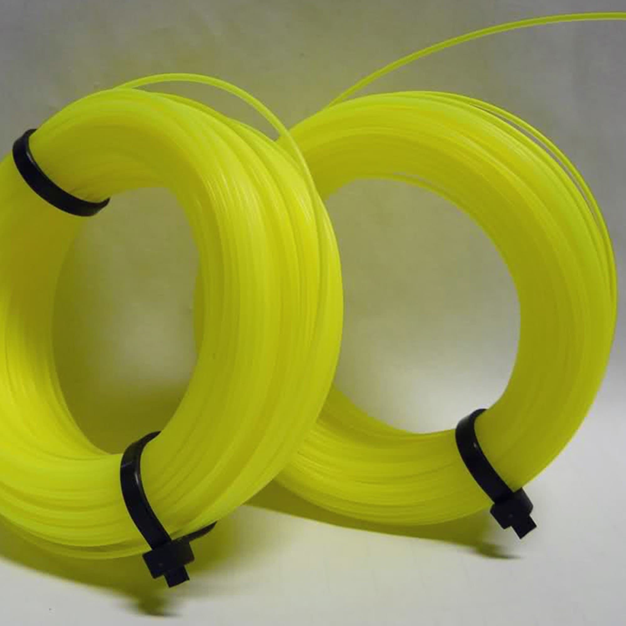 Filo-Decespugliatore-In-Nylon-Bobina-Rinforzata-Tondo-ø-4.0mm-X-20-Metri-Giallo