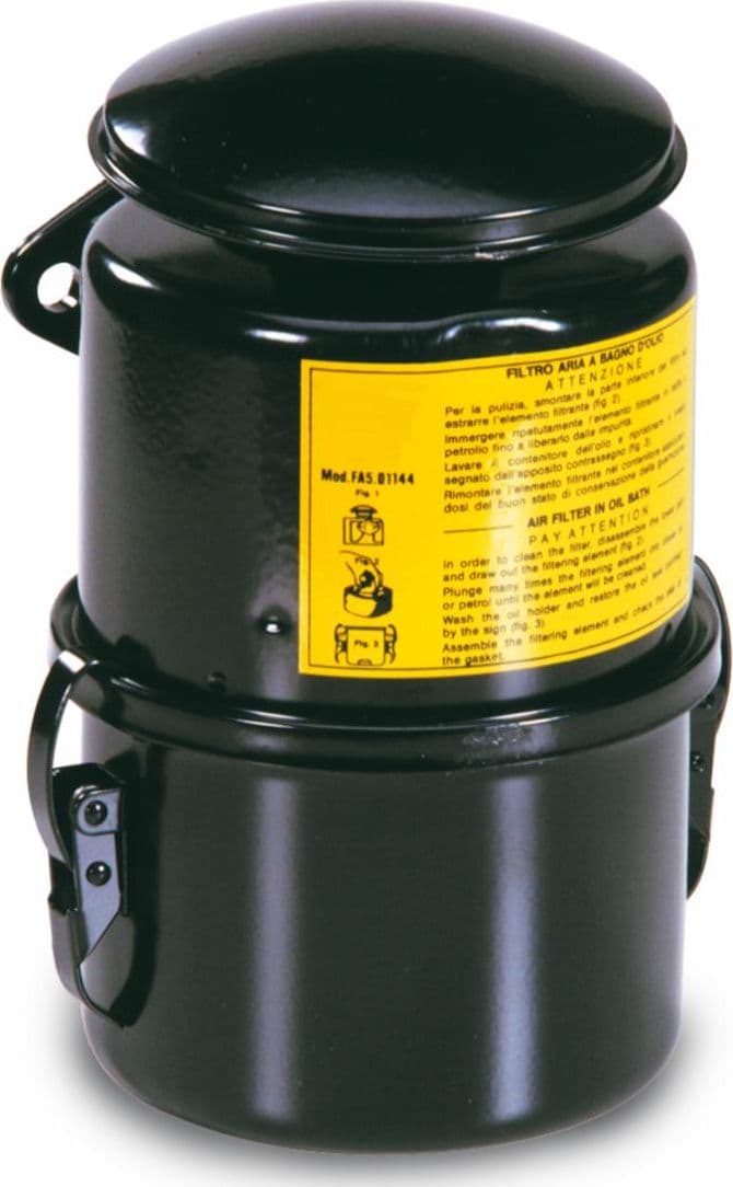 Filtro ad aria a bagno d’olio con preFiltro a ciclone adattabile al riferimento originale Lombardini 3700,101 in Filtri aria motore GardenStore - Novellara, commercioVirtuoso.it