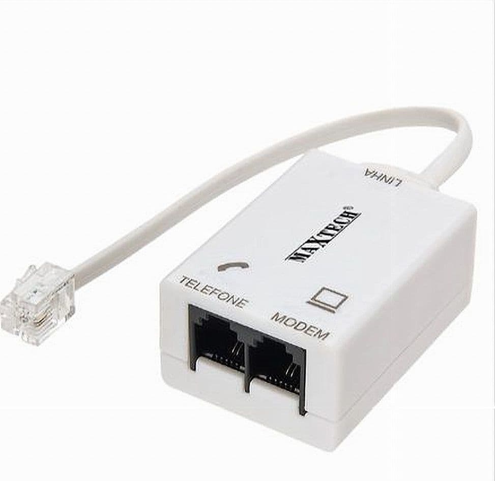 Filtro-Adsl-Splitter-Telefonico-Plug-Rj11-Ingressi-Femmina-Sdoppiatore-Maxtech-Sp-ad01