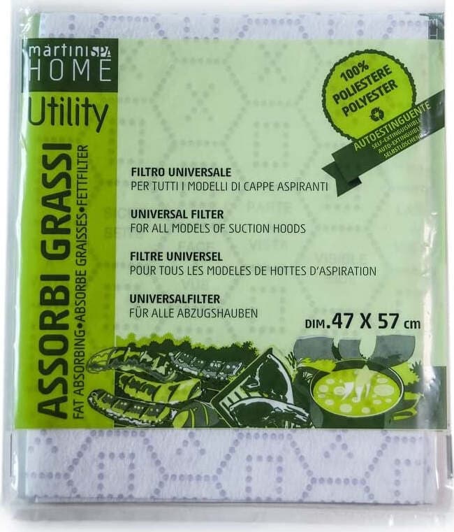 Filtro cappa universale assorbi grassi Home Utility 47 x 57 cm Casa e cucina/Grandi elettrodomestici/Accessori e parti di ricambio/Ricambi e accessori per cappe per cucine/ Scontolo.net - Potenza, Commerciovirtuoso.it