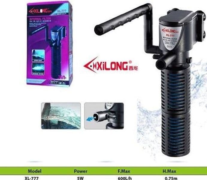 FILTRO INTERNO PER ACQUARIO ACQUARI PESCI CASA 600L/H 5 WATT XL-777 Prodotti per animali domestici/Pesci e animali d'acqua/Pompe e filtri/Filtri Trade Shop italia - Napoli, Commerciovirtuoso.it