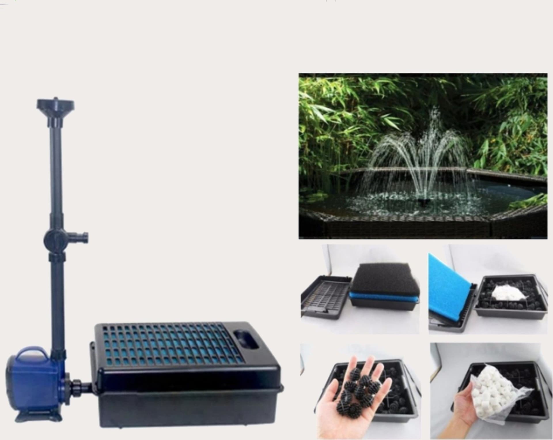 Filtro-Interno-Wp-350fp-40w-3000l-Effetto-Cascata-Per-Fontana-Laghetto-Acquario