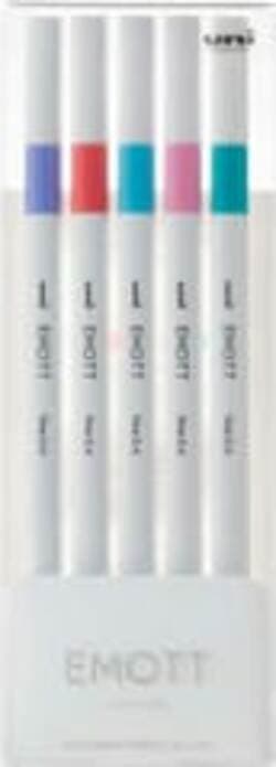 Fineliner Emott - tratto 0.4 mm - colori assortiti candy pop - Uni Mitsubishi - conf. 5 pezzi Cancelleria e prodotti per ufficio/Penne matite scrittura e correzione/Penne e ricariche/Penne a punta porosa Eurocartuccia - Pavullo, Commerciovirtuoso.it
