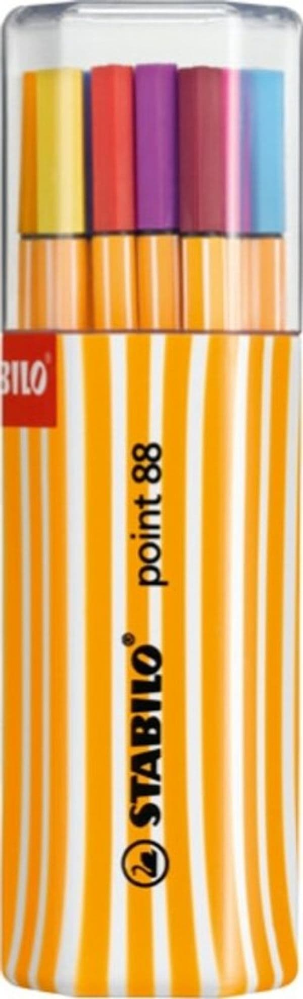 Fineliner Point 88 - tratto 0 4 mm - colori assortiti - Stabilo - conf. Twin-Pack 20 pezzi Cancelleria e prodotti per ufficio/Penne matite scrittura e correzione/Penne e ricariche/Penne a punta porosa Eurocartuccia - Pavullo, Commerciovirtuoso.it