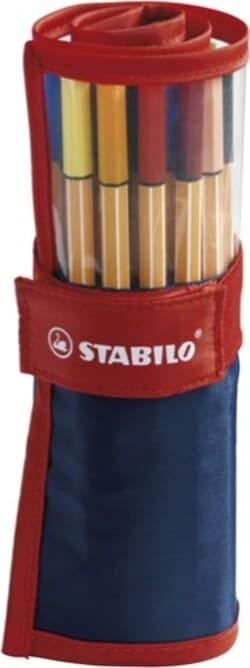 Fineliner Point 88 - tratto 0 4 mm - colori assortiti - Stabilo - rollerset 25 pezzi Cancelleria e prodotti per ufficio/Penne matite scrittura e correzione/Penne e ricariche/Penne a punta porosa Eurocartuccia - Pavullo, Commerciovirtuoso.it