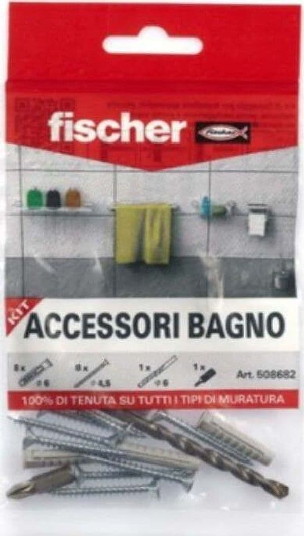 FISCHER---KIT-DI-TASSELLI-PER-ACCESSORI-BAGNO