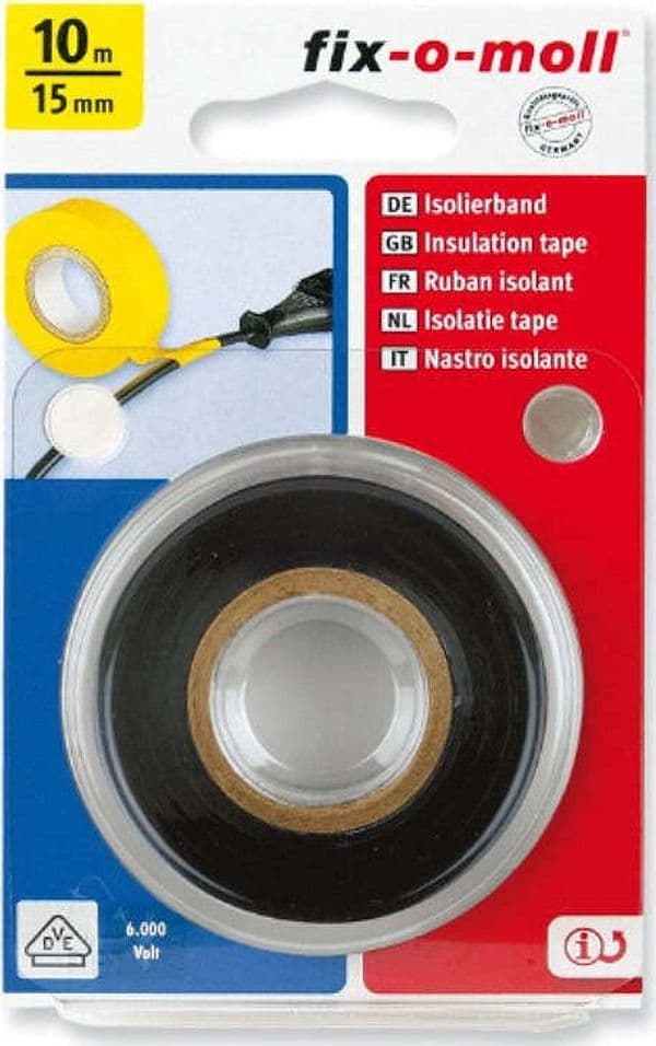 FIX-0-MOLL---10mt-x-15mm---NASTRO-ADESIVO-ISOLANTE-PER-RIPARAZIONI---COLORE-NERO