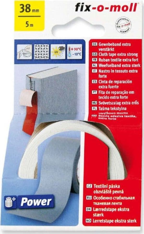 FIX-0-MOLL---5mt-x-38mm---NASTRO-ADESIVO-TELATO-EXTRA-FORTE-PER-RIPARAZIONI---COLORE-BIANCO