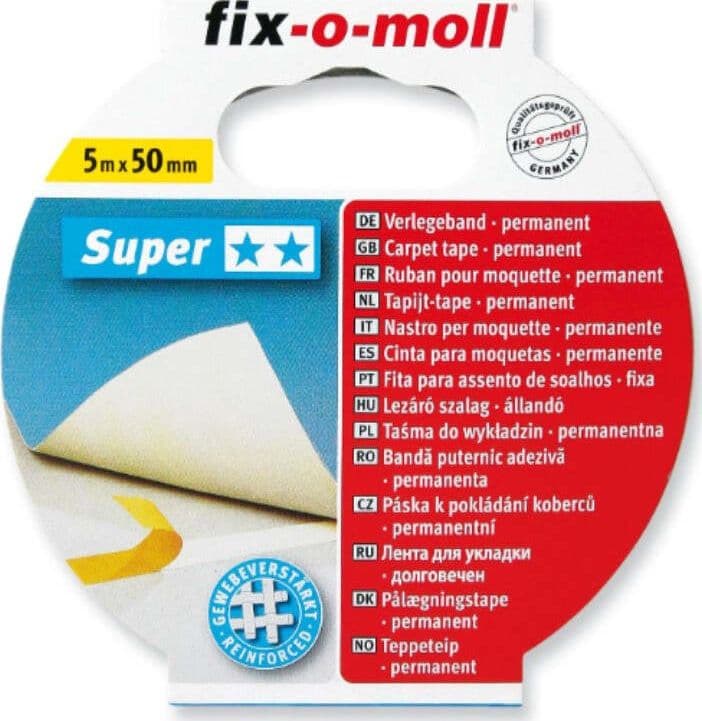 FIX-0-MOLL---5mt-x-50mm---NASTRO-BIADESIVO-EXTRA-FORTE-PER-FISSAGGIO-TAPPETI---CON-FIBRE-RINFORZATE