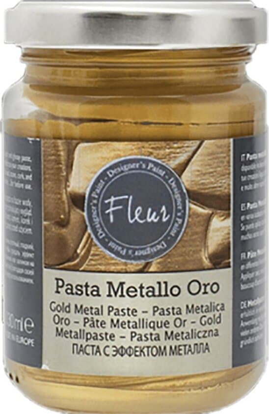 FLEUR-DESIGNER'S-PAINT-PASTA-METALLO-ORO-IN-RILIEVO-130ML