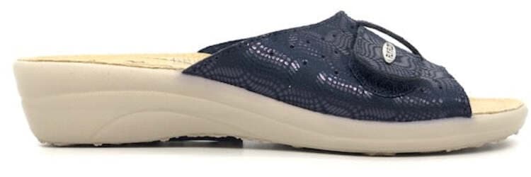 FLY FLOT Ciabatta donna aperta con strappo blu in Pantofole Calzature Durello - Agna, commercioVirtuoso.it