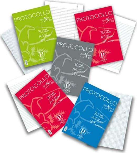 Fogli protocollo Quaxima - A4 - uso bollo - 80 gr - Pigna - conf. 200 pezzi Cancelleria e prodotti per ufficio/Carta blocchi e quaderni/Blocchi appunti taccuini e diari/Blocchi di fogli di ricambio Eurocartuccia - Pavullo, Commerciovirtuoso.it