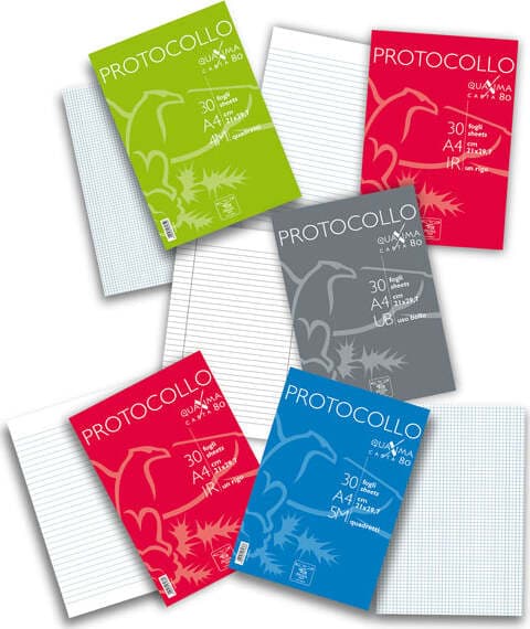Foglio protocollo Quaxima - A4 - 4 mm - 80 gr - Pigna - conf. 30 pezzi Cancelleria e prodotti per ufficio/Carta blocchi e quaderni/Blocchi appunti taccuini e diari/Blocchi di fogli di ricambio Eurocartuccia - Pavullo, Commerciovirtuoso.it