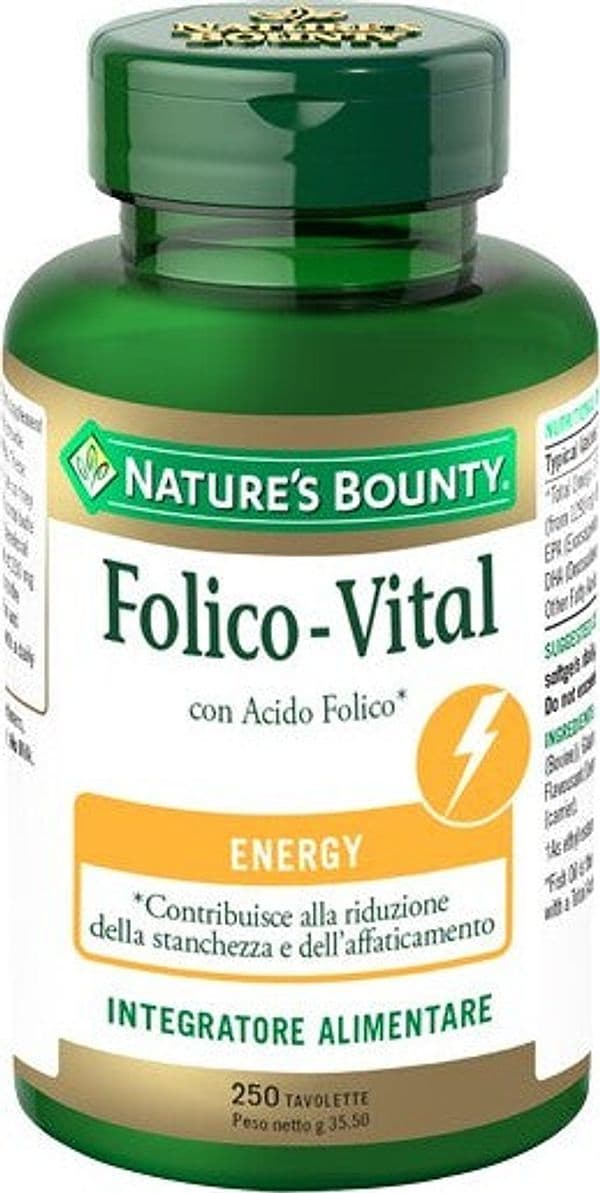 FOLICO-VITAL-integratore-alimentare-250-tavolette-Nature's-Bounty